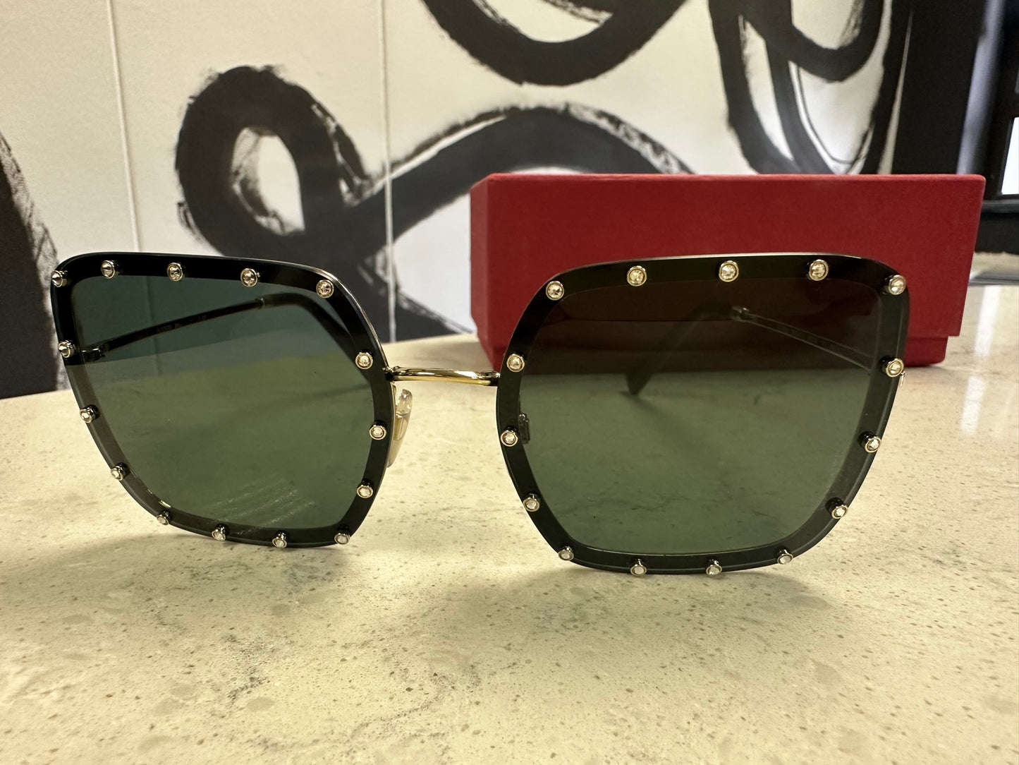 Valentino Embellished Sunglasses