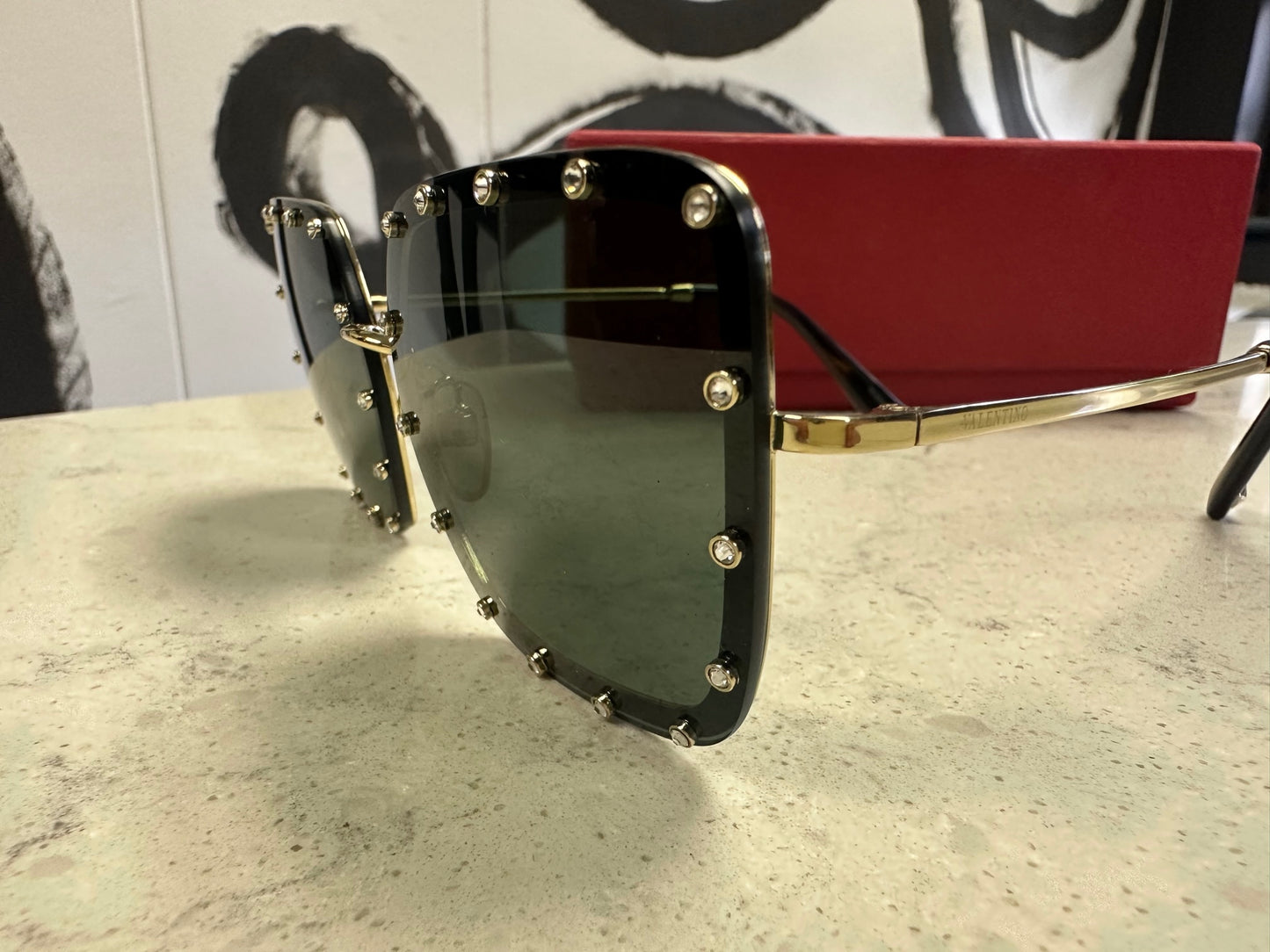 Valentino Embellished Sunglasses